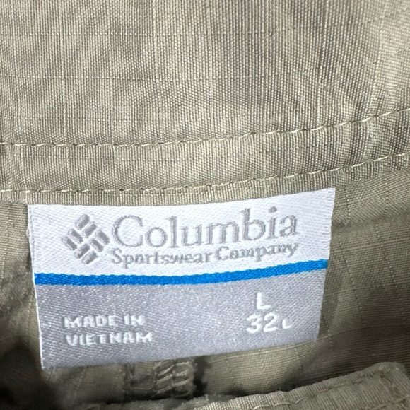 COLUMBIA Men's 32 Large Tan Convertible Lightweight Nylon Hiking Pants - Picture 7 of 7